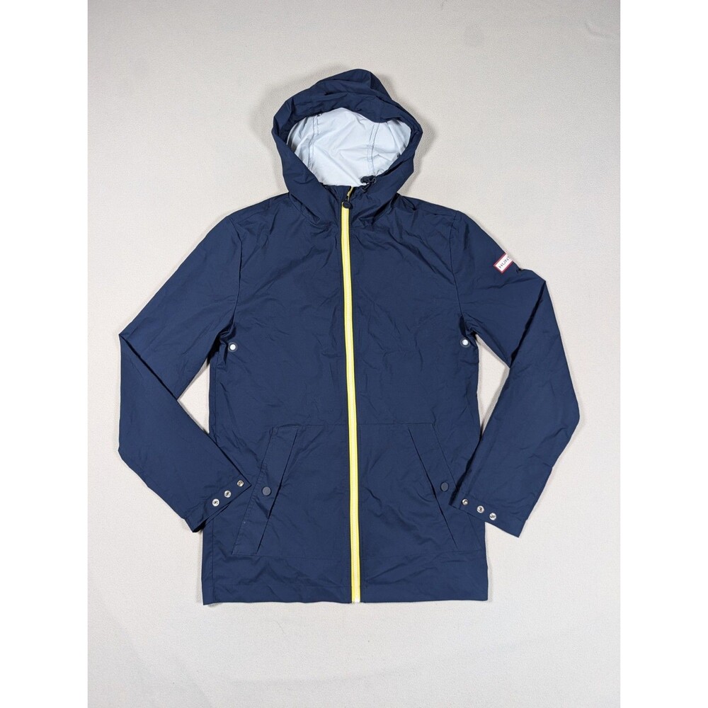 Hunter x Target Lightweight Women's Blue Rain Jacket Coat Size XS Outdoor